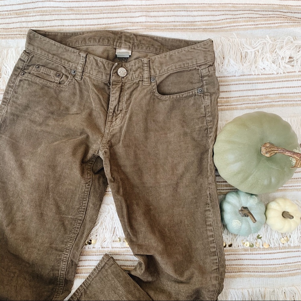 J. Crew Olive Corduroy Pants City Fit 25 Short